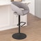 Flash Furniture Gray Fabric Adjustable Height Barstool CH-122070-GYFABBK-GG - alternate 9